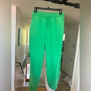 Zara bright green sweatpants